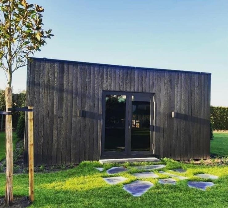 Holz Nebengebäude Seidenholz Kampenhout