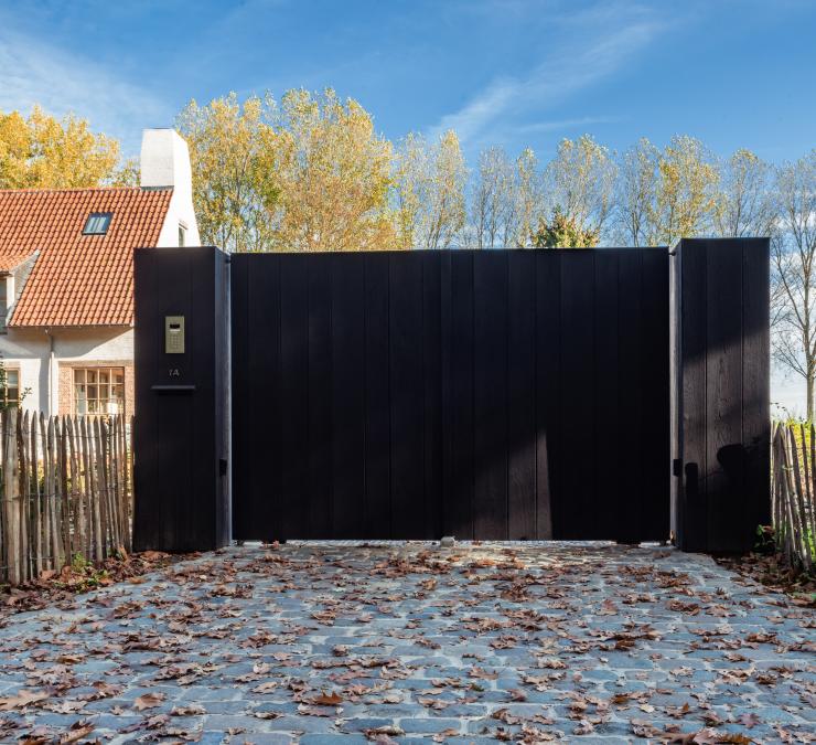 Houten draaipoort