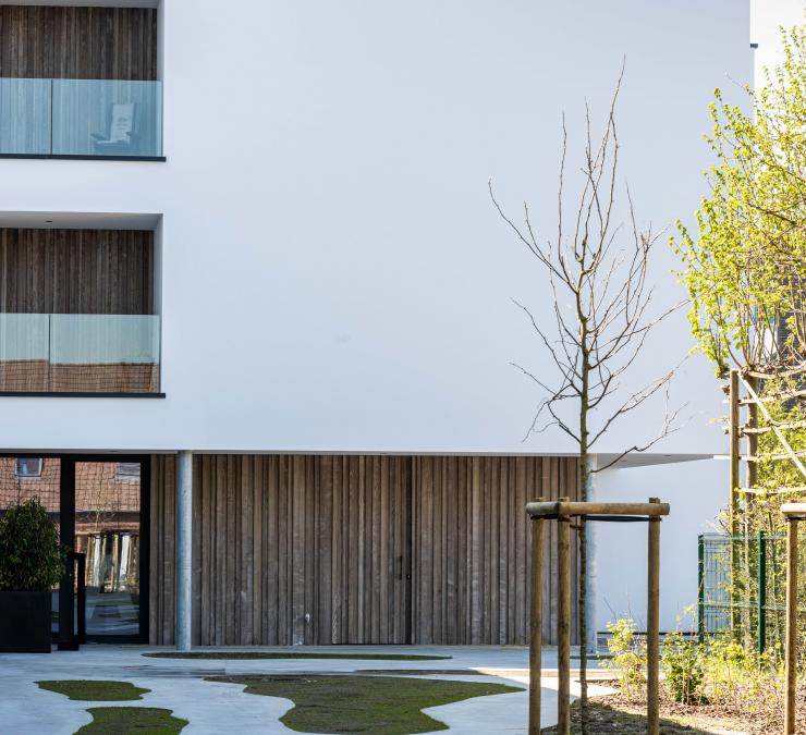 Thermisch essen gevelbekleding reliëf Wolvertem