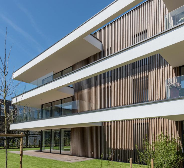 Houten gevelbekleding maatwerk Wolvertem