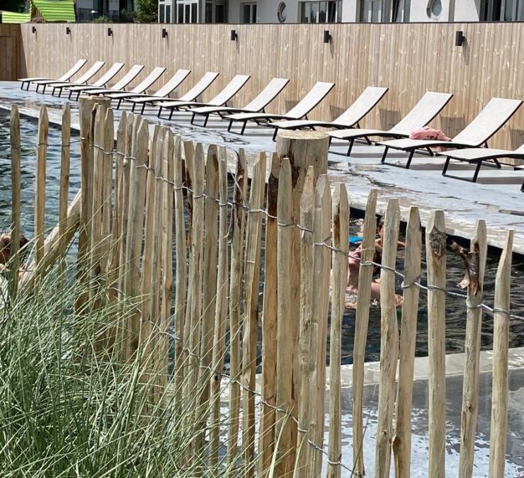 Houten afsluiting C-Hotel Middelkerke