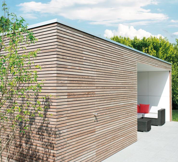 Houten tuinberging & loungeruimte