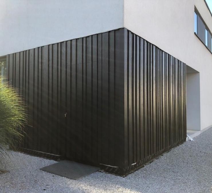Black oak cladding 
