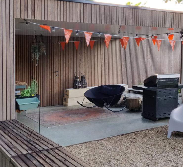 Houten terrasoverkapping Cuijk