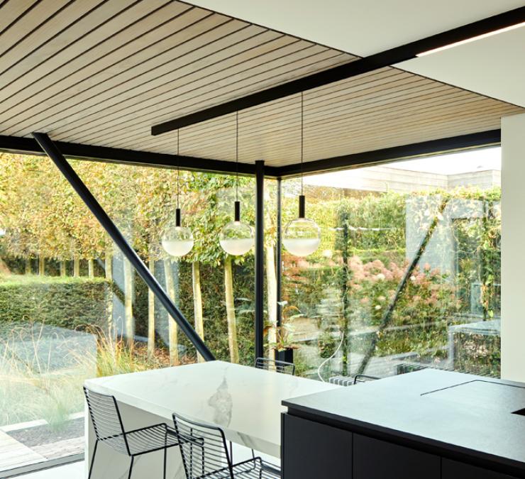 Houten plafond HOTwood Clear pine Open line QC