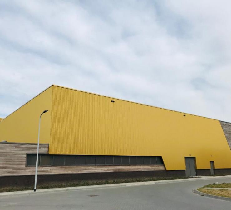 HOTwood essen gevelbekleding sporthal Zwolle profiel Rhombus