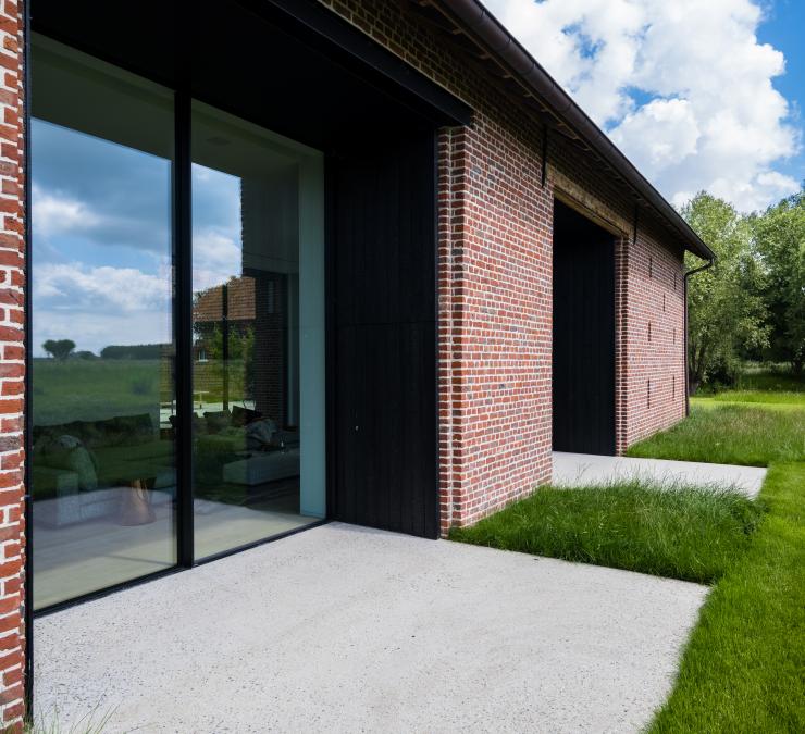 Thermisch essen gevelbekleding woning Kortrijk