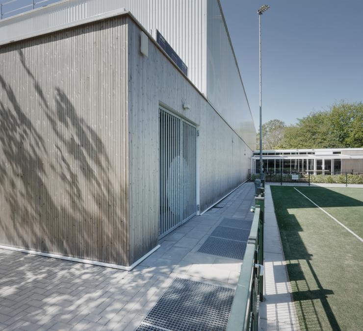 Thermisch naaldhout gevelbekleding Fine line SV3QC