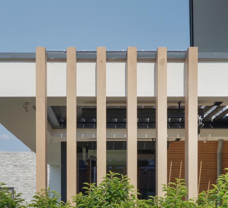 Accoya balken als decoratief element