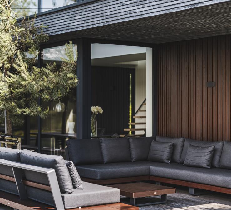 Thermisch essen gevelbekleding Open line QC Bison Brown