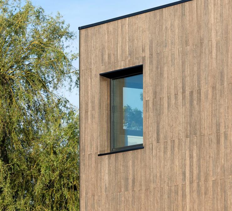 Bio-based housing, clad in HOTwood bamboo