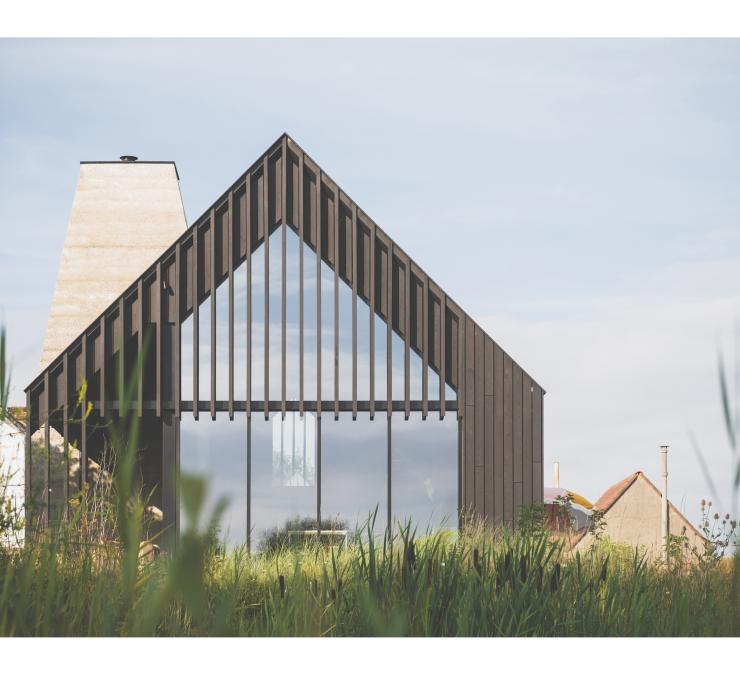 Hedendaagse architectuur in zwart-wit