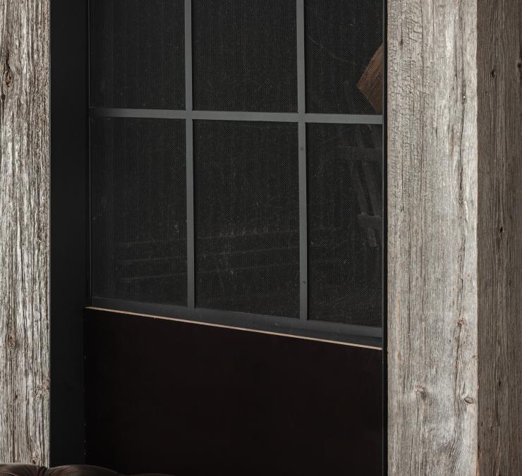Inzethaard bekleed met barnwood