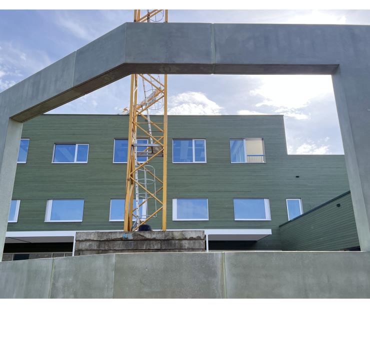 Combinatie van beton en hout in moderne architectuur